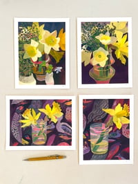 ALL FOUR DAFFODIL PRINTS 