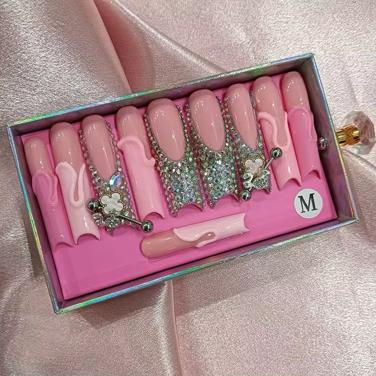 Image of pick from option 1-25 acrylic press on nail set