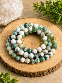 Moss Agate 8mm bracelet