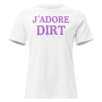 Image 1 of J'ADORE DIRT Women's T-Shirt (white/lavender)