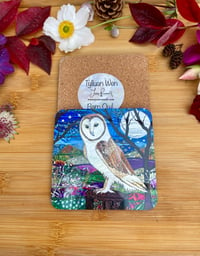 Image 1 of Barn Owl Coaster.