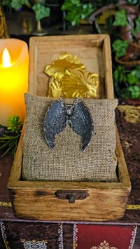 Image 2 of The Armored Kingdom Silver Guardian Wings of Glory Necklace - Wing Design - Stainless Steel