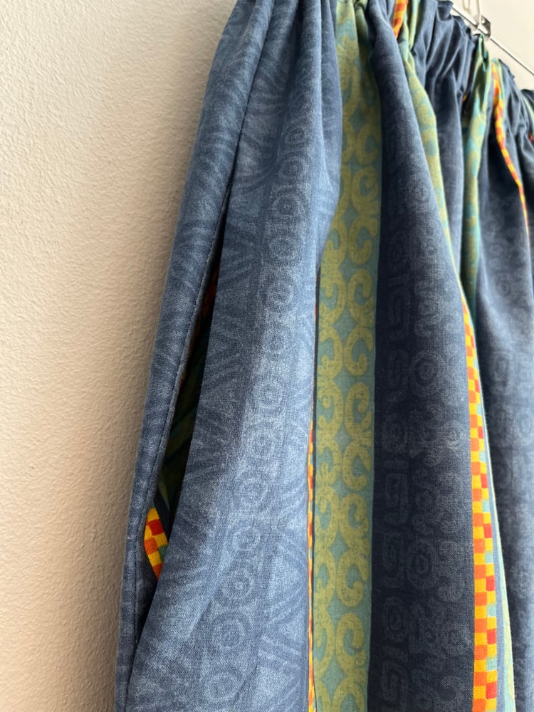 Image of Blue with stripes skirt (xs-xxl)