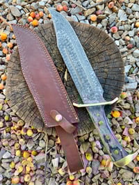 Image 1 of 16” Damascus Bowie knife
