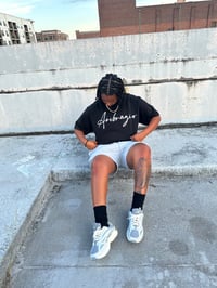 Image 1 of Custom Font Tee - Black 