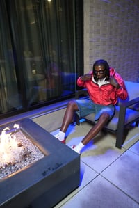 Image 4 of Red “What Is Love” Colheart Camo Zipper Jacket