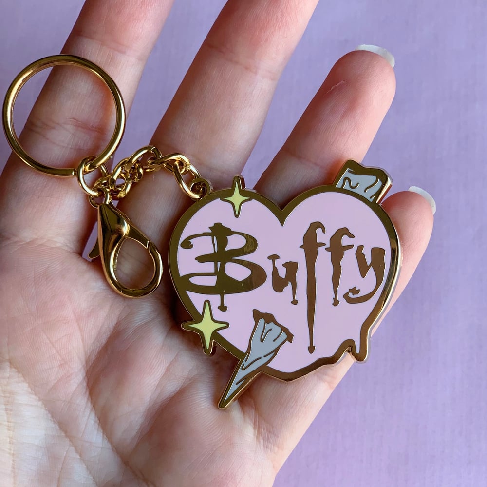 Image of Buffy heart Keychain