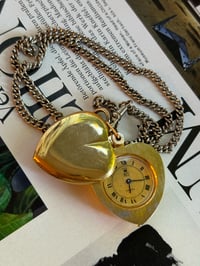 Image 1 of Heart Shape Eska Pocket/Necklace Watch