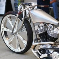 Image 4 of Tinworksinc Harley/Chopper/Bobber Single Shock Front End Girder USA Made