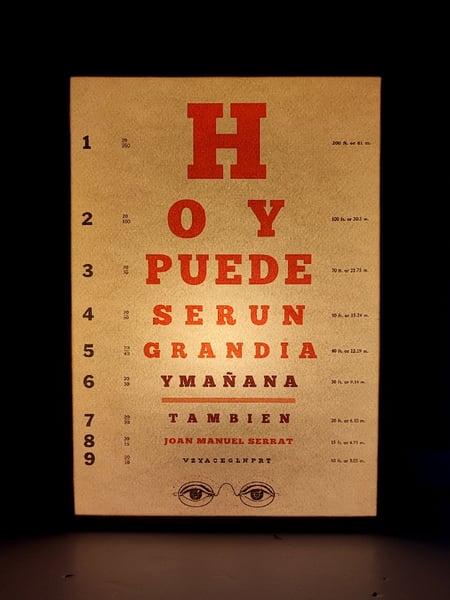 Image of Agudeza visual. Serrat.