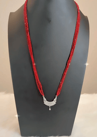 Image 3 of Silver Plated American Diamond High Quality Hydropotey Long Mangalsutra