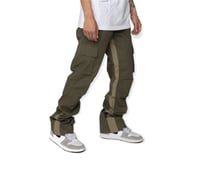 EPTM FLARE CARGO PANTS IN OLIVE