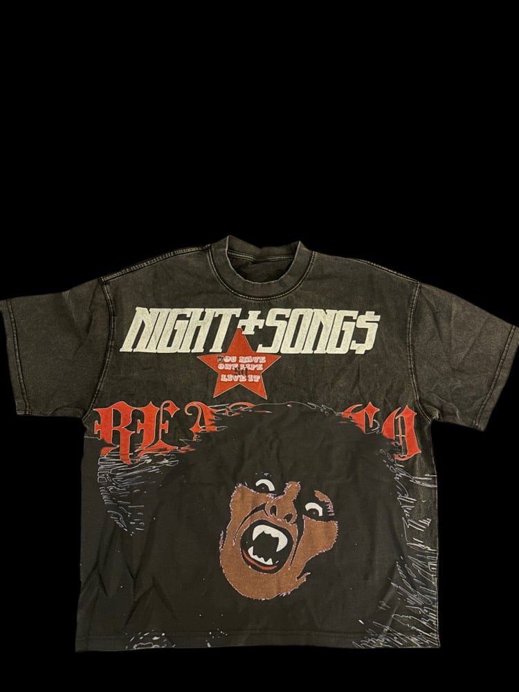 Night Song$ T shirt (Vintage Black)