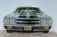 Image 2 of 36” Chevelle Headlight Neon LED sign