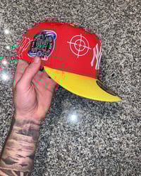 Image 1 of BLUE BRIM BEACH BALL NY YANKEES CUSTOM FITTED 