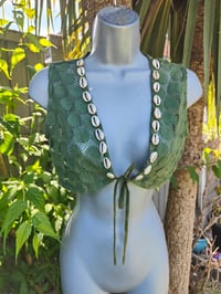 Image 1 of Lace Woodstock waistcoat with shells