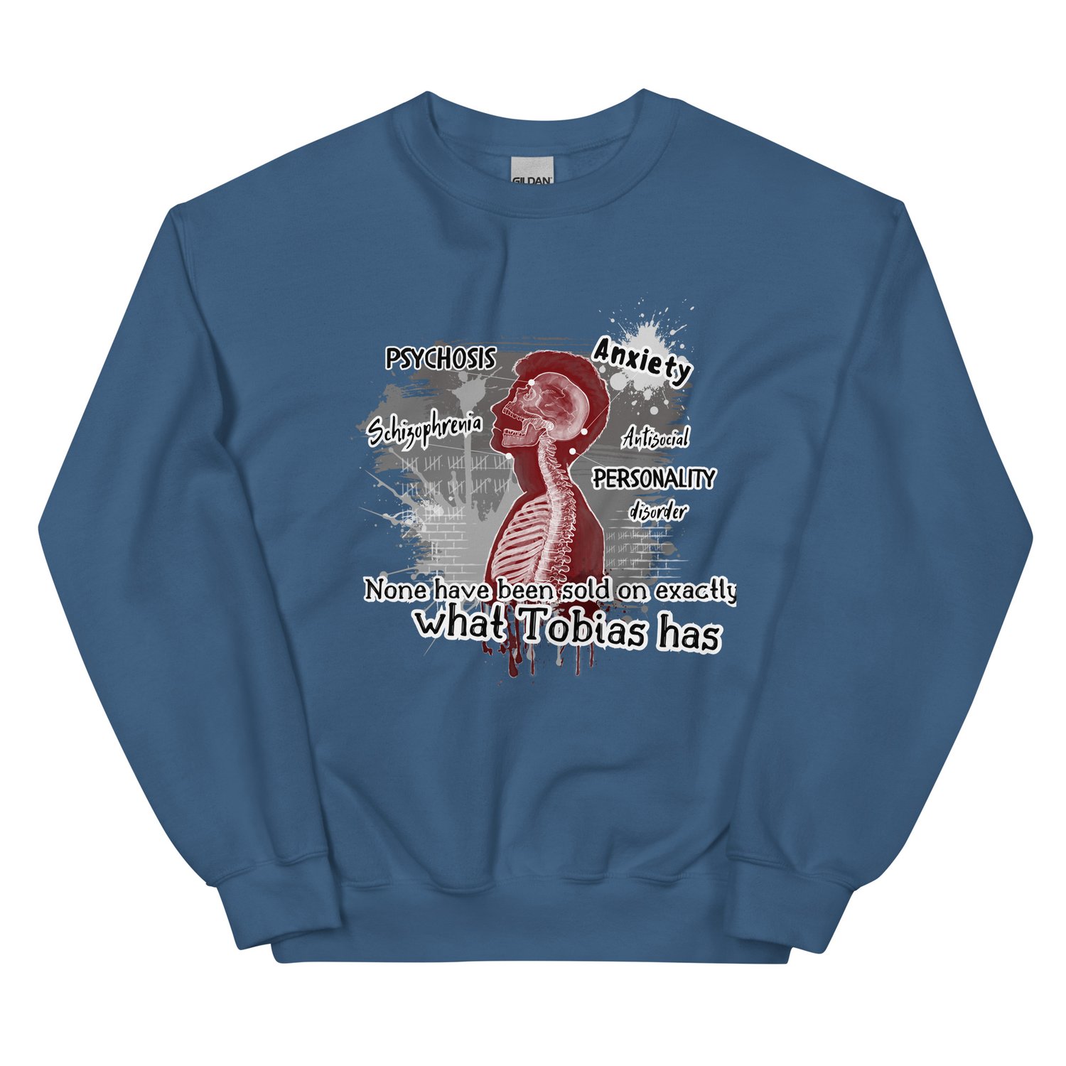 Image of Officially licensed Leigh Rivers Psychotic obsession Tobias Unisex Sweatshirt