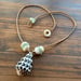 Image of Hawaiian Hebrew Cone Shell Necklace with Puka Shells and Sea Glass 