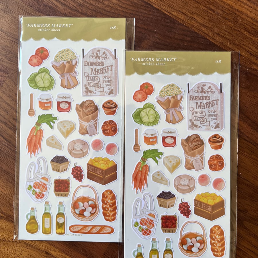 Image of 'Farmer's Market' Sticker Sheet