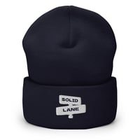 Image 4 of White Solid Lane Logo Beanie