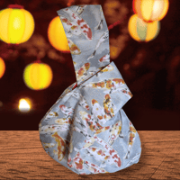 Image 1 of Asian Koi Carp Fish Knot Bag