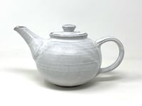 Image 2 of Large White Organic Glaze Tea Pot
