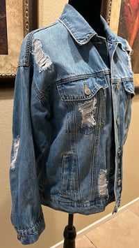 Image 4 of Vintage Blue Jean Denim Jacket Lucy In The Sky With Diamonds