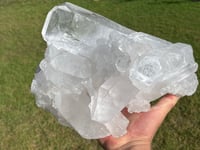 Image 1 of Large Clear Quartz Points Cluster Statement Piece #2260