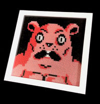 Pinky 10x10” framed art