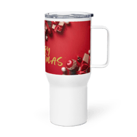 Image 6 of Travel mug with a handle (MERRY CHRISTMAS)