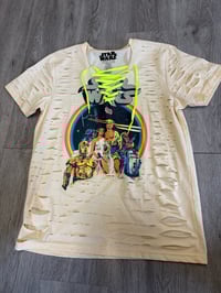 Medium Star Wars lime lace destroyed