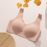 Image 1 of Women Large Bra Push Up Seamless upper Bralette Lace Wireless Autumn Winter Bras Plus Size Top Linge