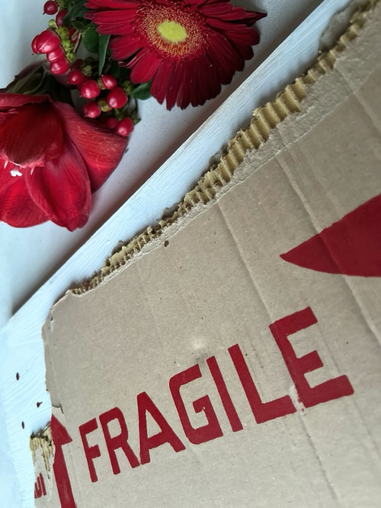 QUADRO SU LEGNO - FRAGILE ♥️