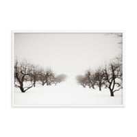 Image 1 of "The Apple Orchard in Winter" Framed poster