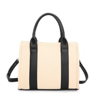 Image 6 of Small Straw Tote Bag