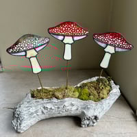 Image 2 of Amanita Mushroom Plant Stake