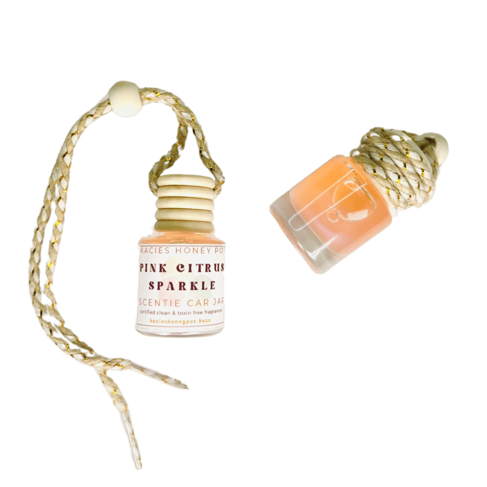 Image of Pink Citrus Sparkle Scentie Car Jar