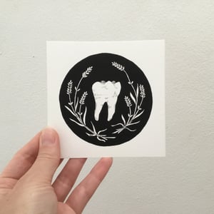 Tooth And Lavender Mini Print