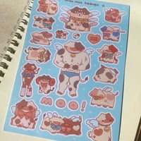 Image 2 of Buff Moo Moo Heaven Sticker Sheet