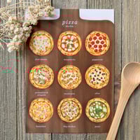 Image 1 of Pizza Menu Print