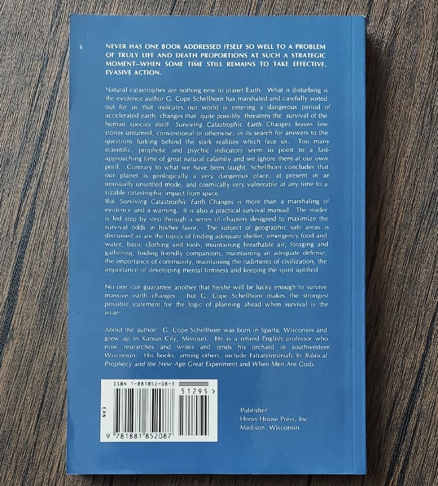 Surviving Catastrophic Earth Changes, by G. Cope Schellhorn