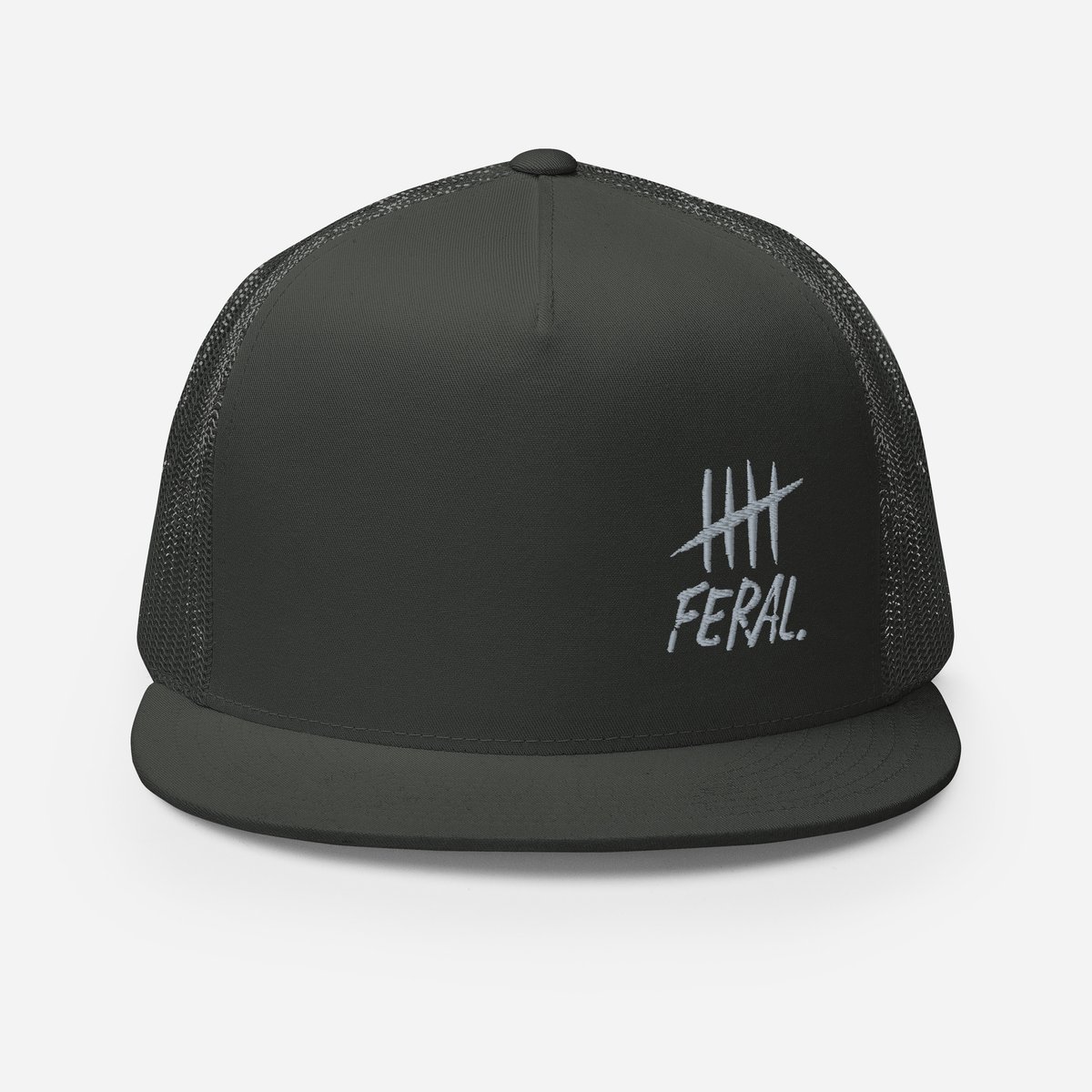 Image of feral. trucker. grey.