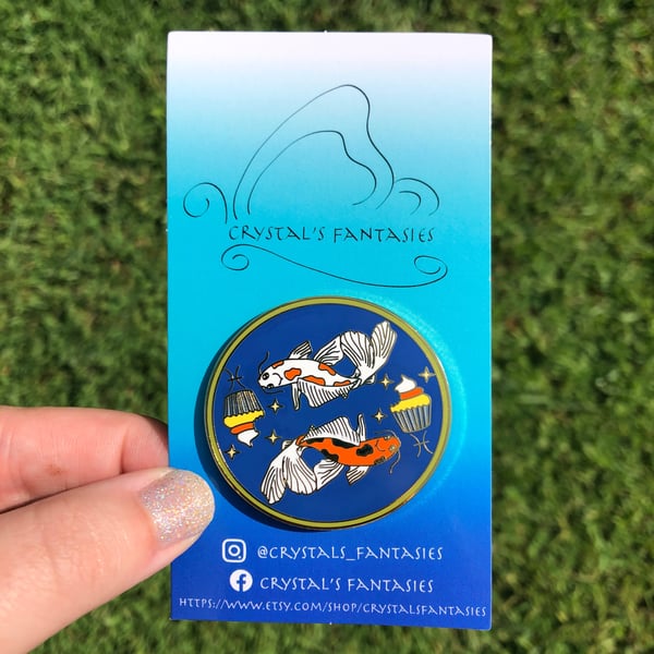 Image of Pisces Cupcake Pin