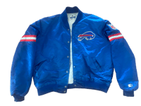 Image 1 of Buffalo Bills Satin Bomber (L)