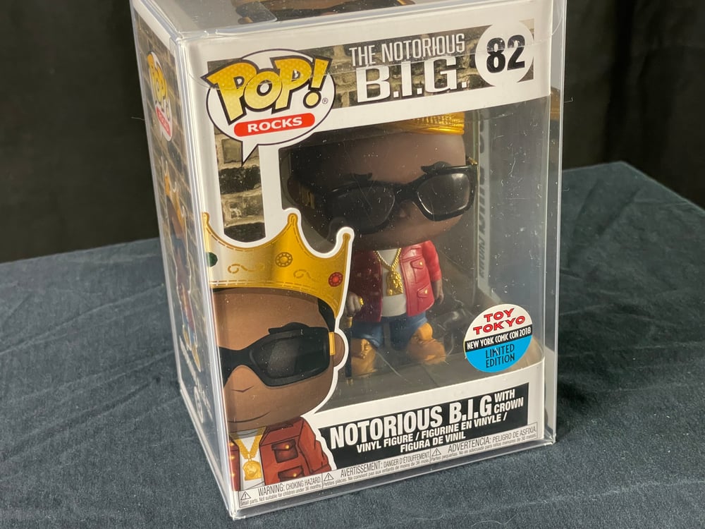 Image of NYCC 2018 FUNKO POP EXCLUSIVE NOTORIOUS B.I.G. BIGGIE CROWN TOY TOKYO 