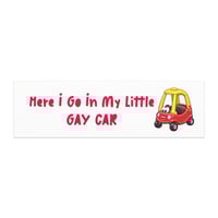 Funny Gay Car Car Magnet
