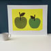 Image of Two Apples monoprints