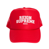 Image 1 of Varsity Trucker - Red