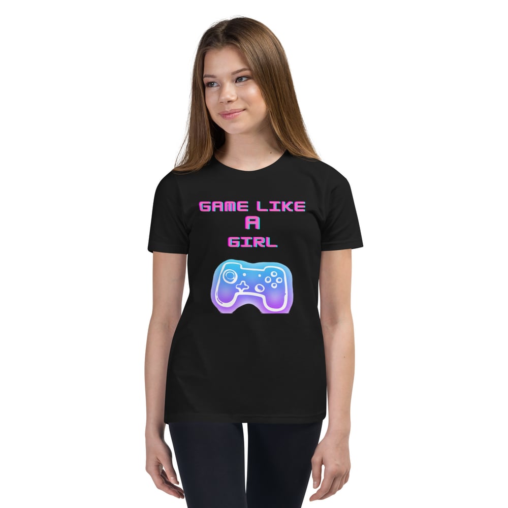 Image of Youth Game Like a Girl Short Sleeve T-Shirt