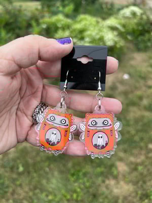 Halloween Gloombeez acrylic earrings